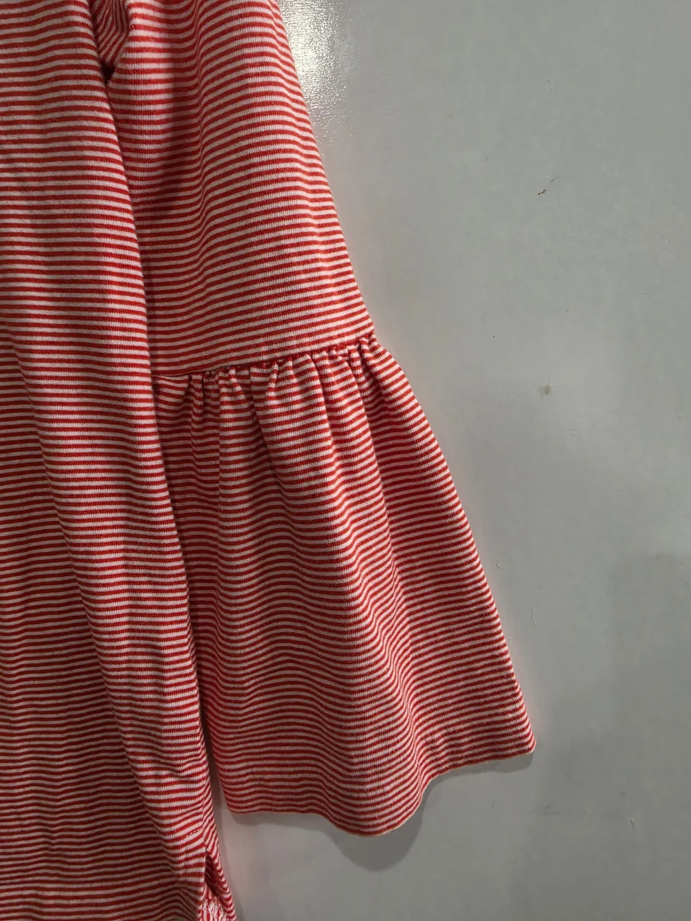 J. Crew Women’s Pink Stripe Bell-Sleeve Top Size XS